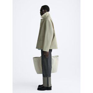 Zara Men’s Cotton Parka With Pockets Size M NEW!